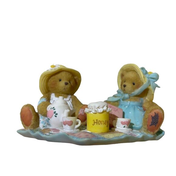 Cherished Teddies VTG 1992 Freda & Tina Our Friendship is a Perfect Blend 6x5x3 - Picture 8 of 9